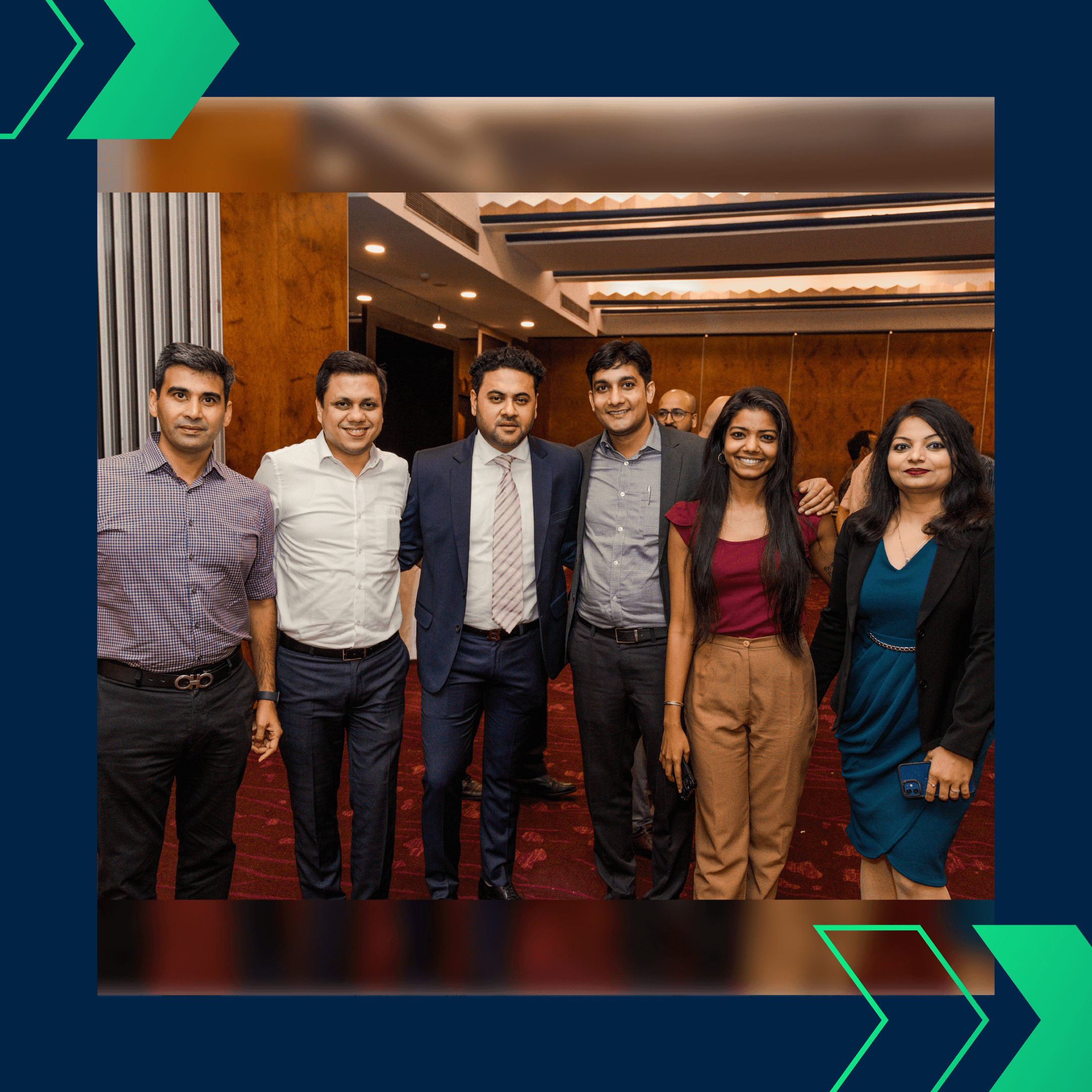 A member of the organizing team for the Jayesh Logistics Conclave on November 18, 2024, showcasing their efforts.