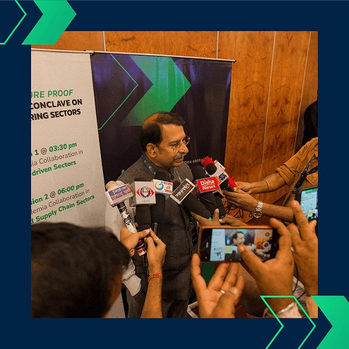 Panel discussion at the event